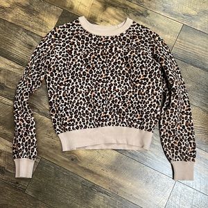 Copper key sweater cheetah animal print
